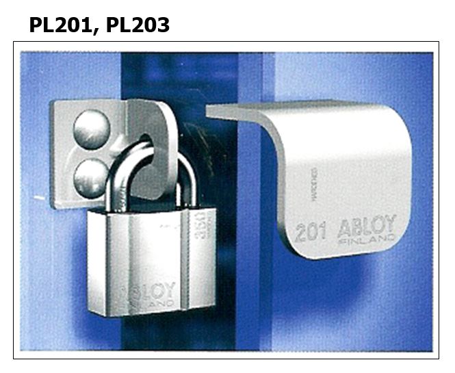 ABLOY PL201/ PL203 Locking Plates Hasp For Padlocks Grade 4-6 